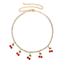 Load image into Gallery viewer, Choke Me Cherry Crystal Choker
