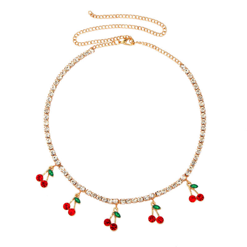 Choke Me Cherry Crystal Choker