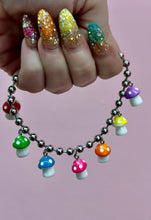 Load image into Gallery viewer, Good Trip rainbow mushroom bracelet &amp; necklace
