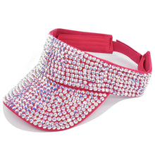 Load image into Gallery viewer, Bling bling rhinestone visor

