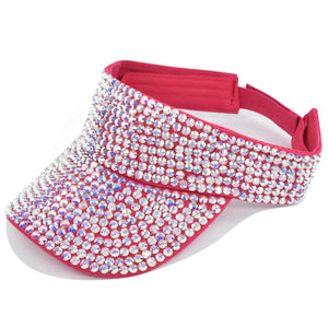 Bling bling rhinestone visor