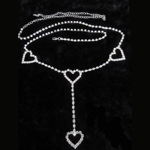 Heartbreaker Rhinestone Belly Chain