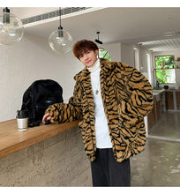 Load image into Gallery viewer, Tiger Plush Faux Fur Jacket
