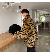 Load image into Gallery viewer, Tiger Plush Faux Fur Jacket
