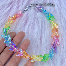 Load image into Gallery viewer, Butterfly rainbow 90’s choker

