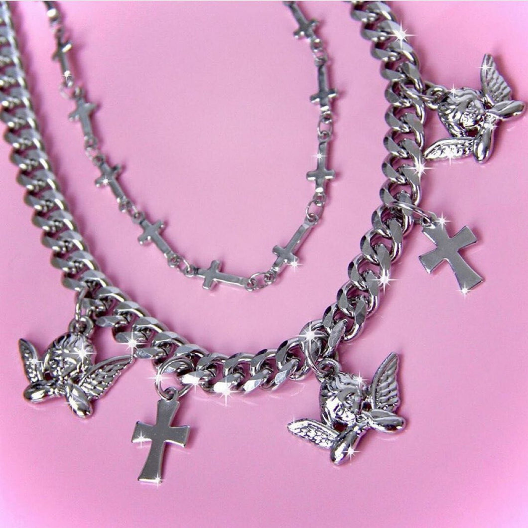 Hardcore Angel Chain Necklace