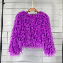 Load image into Gallery viewer, Shag me baby faux fur coat!! available up to 4XL
