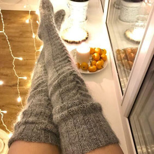 Cozy Witch Knit thigh highs