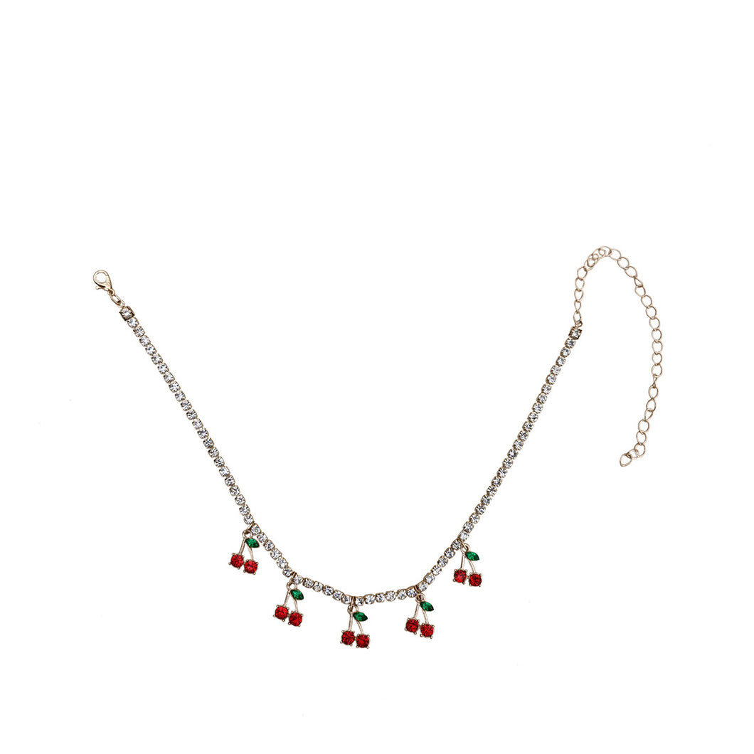 Choke Me Cherry Crystal Choker