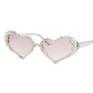 Love bug heart-shaped sunglasses