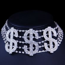 Load image into Gallery viewer, Show me the Money Bling Choker
