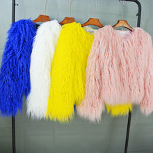 Load image into Gallery viewer, Shag me baby faux fur coat!! available up to 4XL
