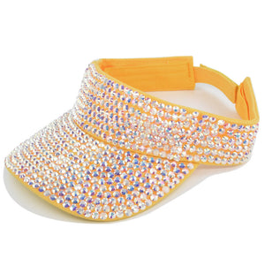 Bling bling rhinestone visor