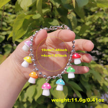 Load image into Gallery viewer, Good Trip rainbow mushroom bracelets &amp; necklaces
