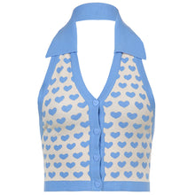 Load image into Gallery viewer, Be My Valentine Knit Crop Vest
