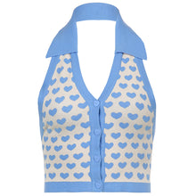 Load image into Gallery viewer, Be My Valentine Knit Crop Vest
