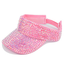 Load image into Gallery viewer, Bling bling rhinestone visor
