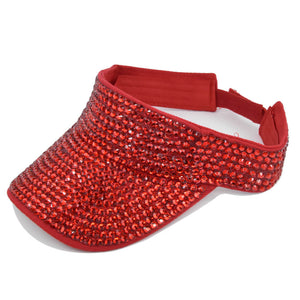 Bling bling rhinestone visor