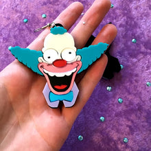 Load image into Gallery viewer, Krusty the Clown Laser Cut Acrylic Earrings, I&#39;m Your Present
