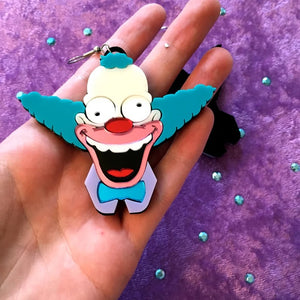 Krusty the Clown Laser Cut Acrylic Earrings, I'm Your Present